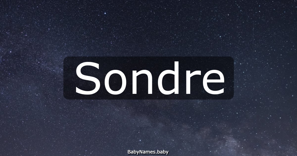Sondre