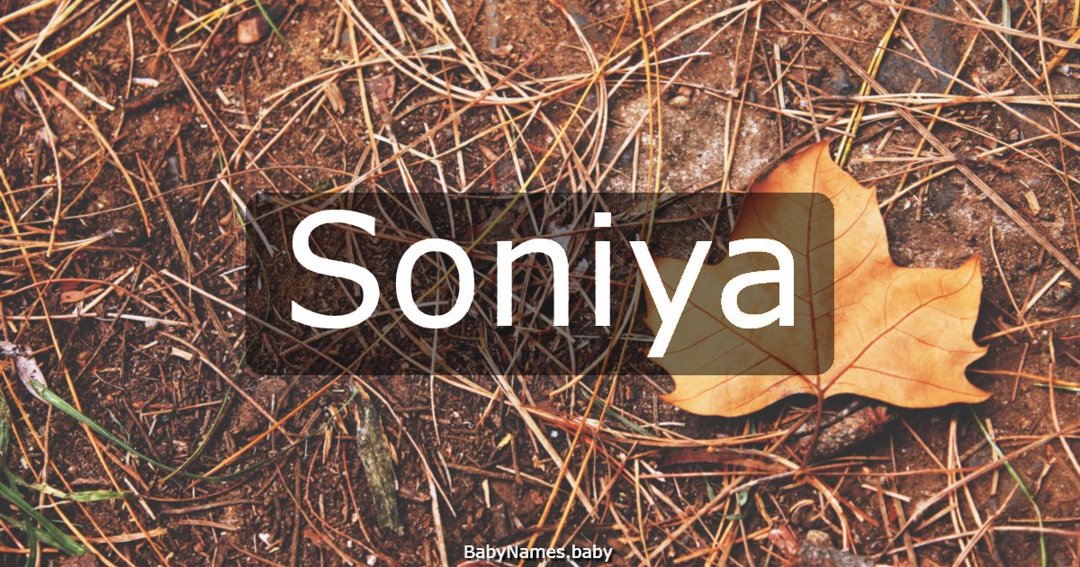 Soniya