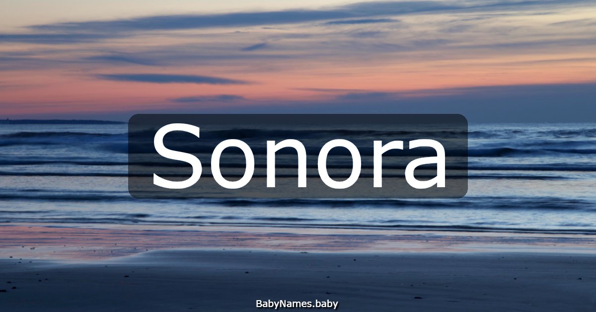 Sonora