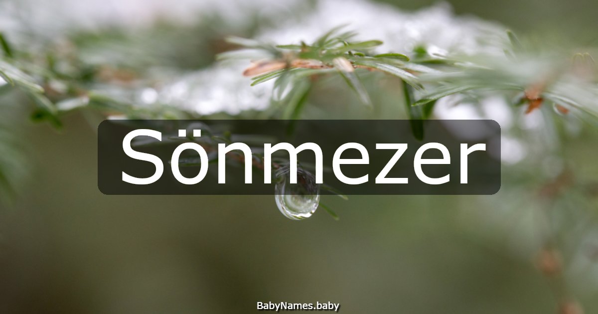 Sönmezer