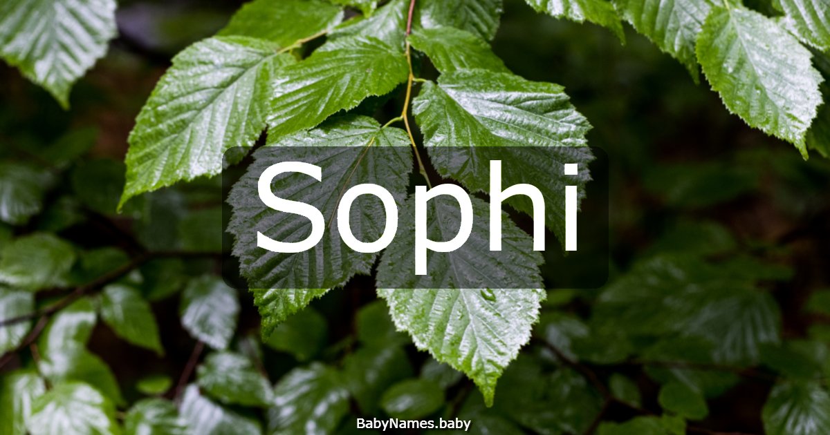Sophi