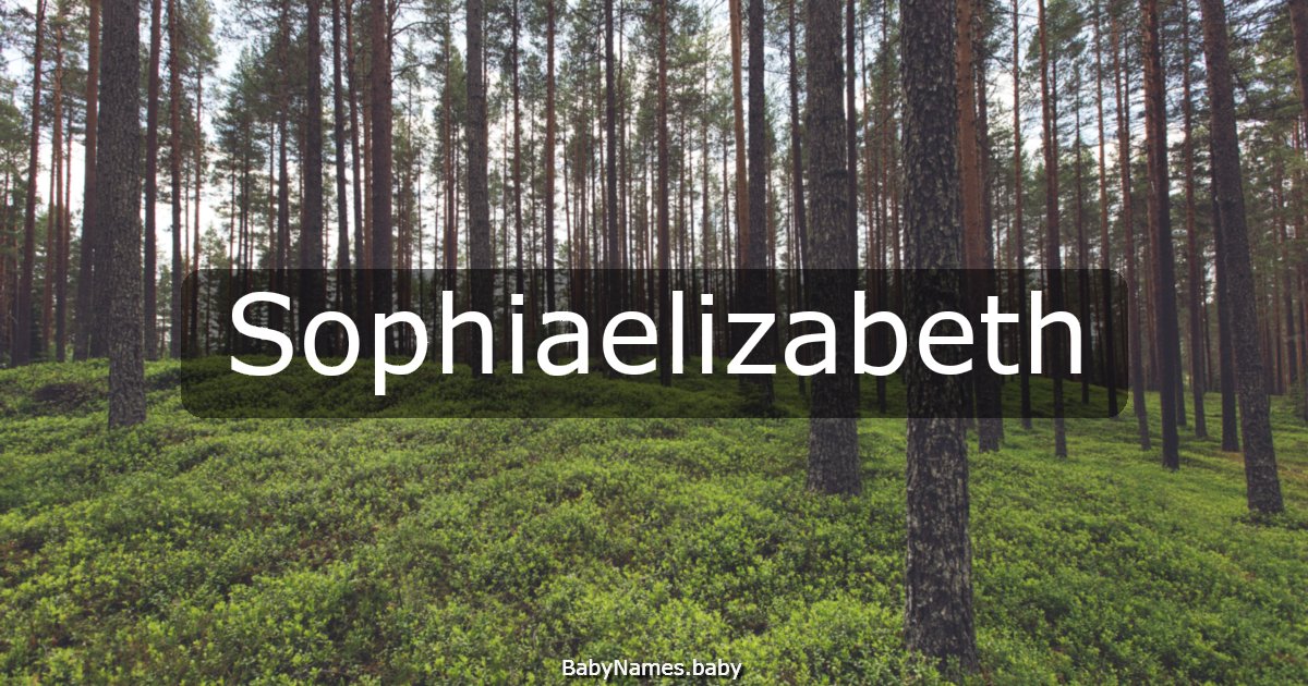 Sophiaelizabeth