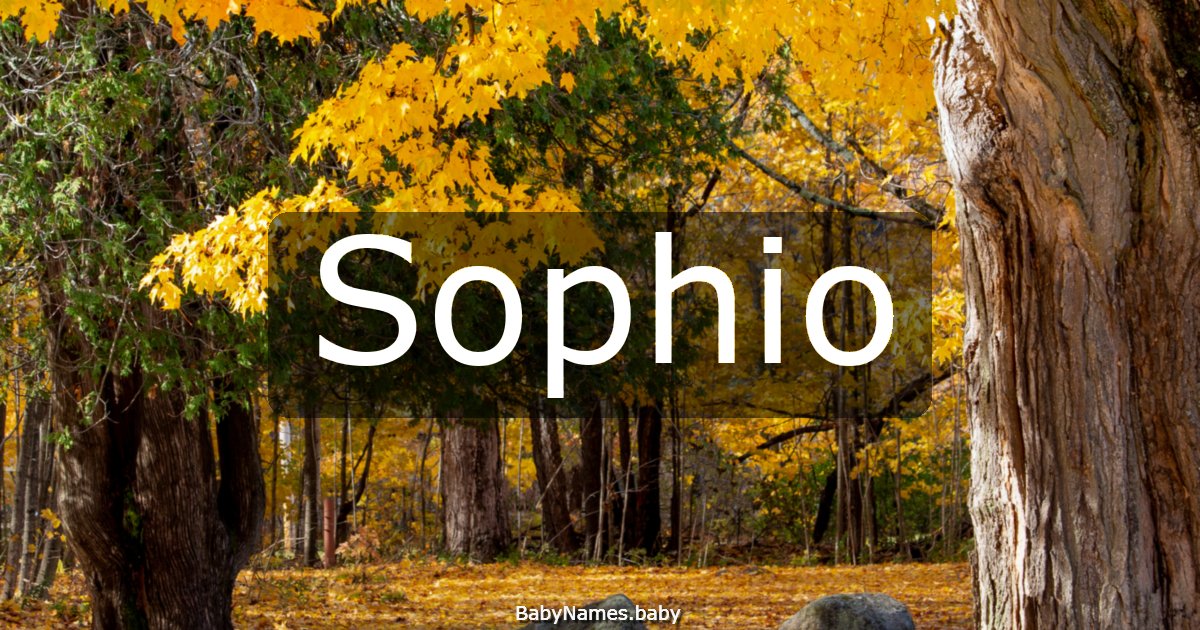 Sophio