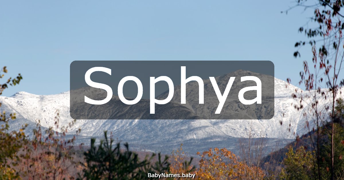 Sophya