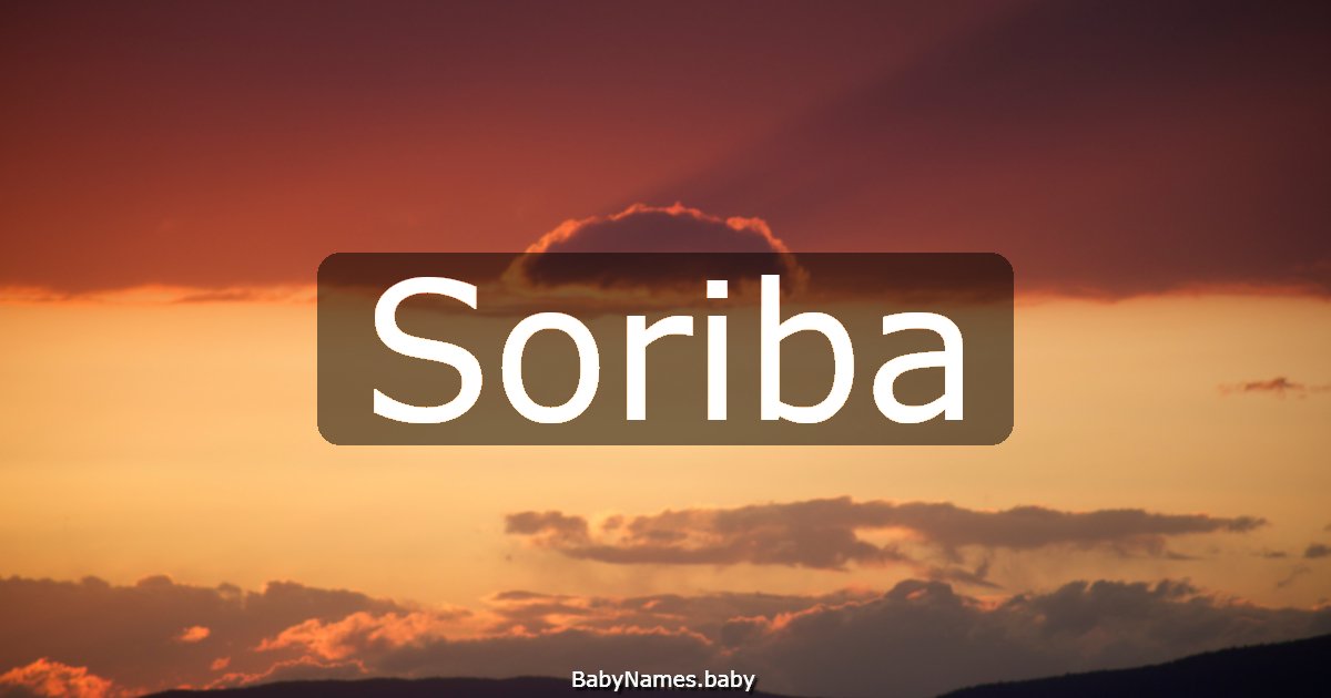 Soriba