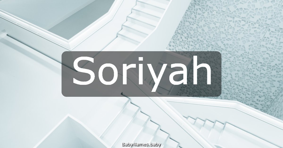 Soriyah