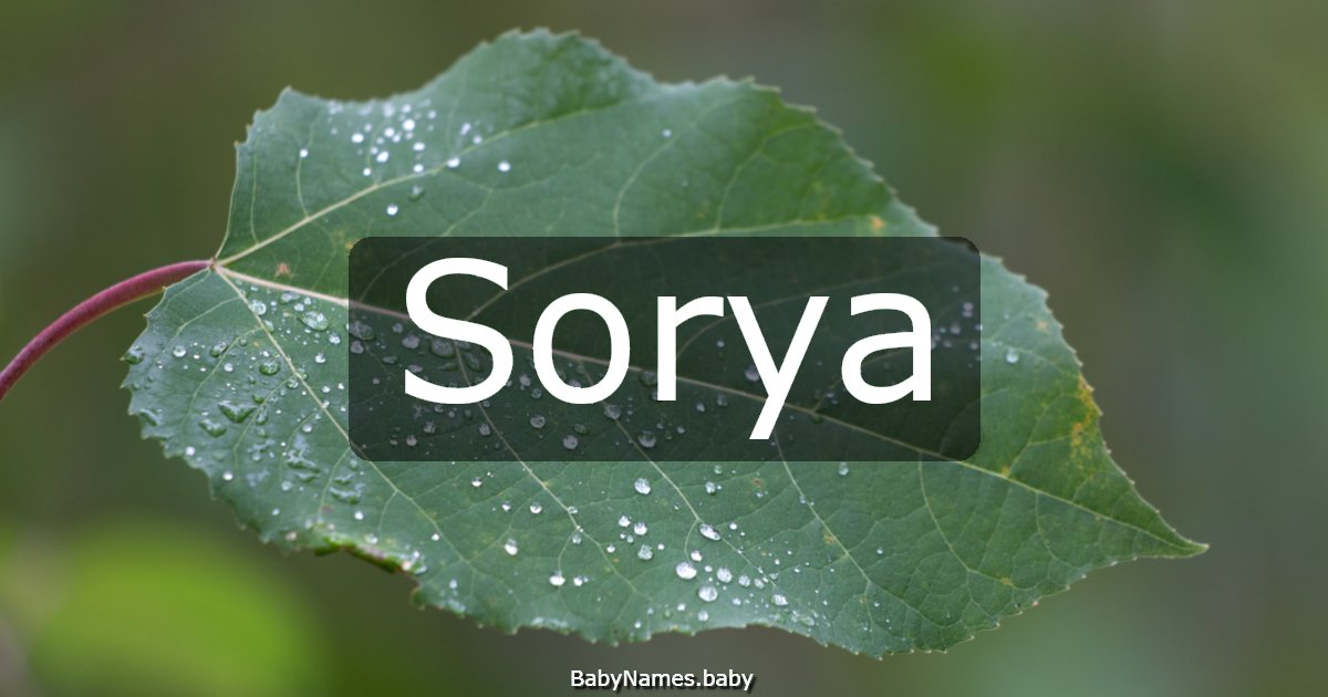 Sorya