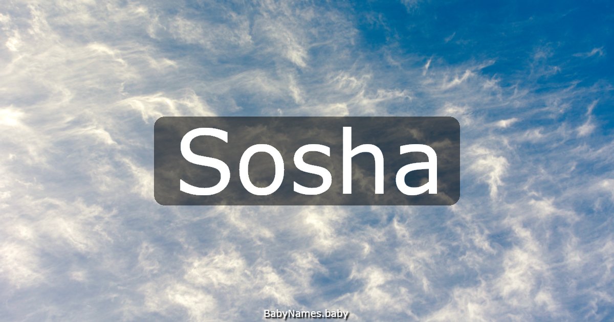 Sosha