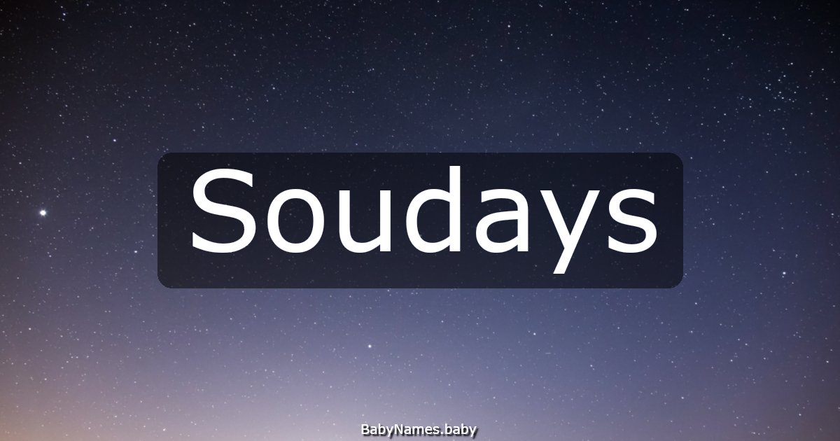 Soudays