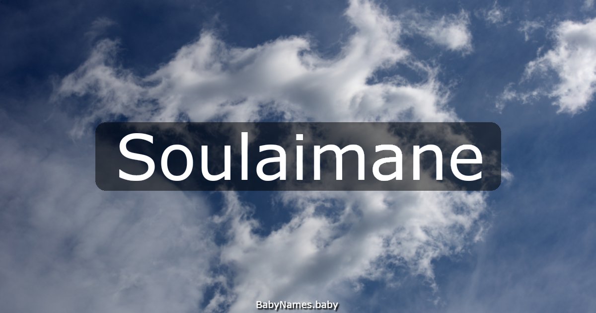Soulaimane