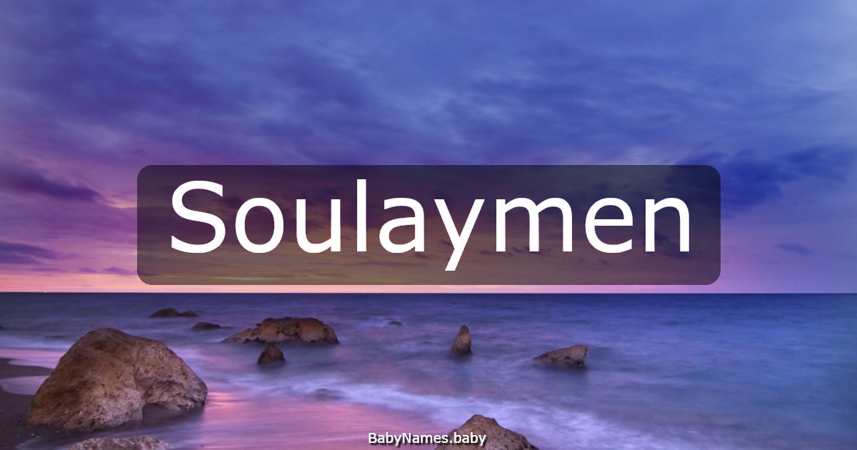 Soulaymen
