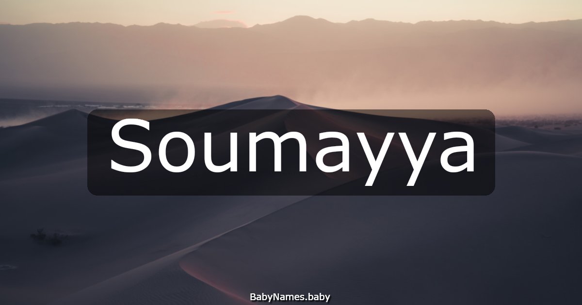 Soumayya
