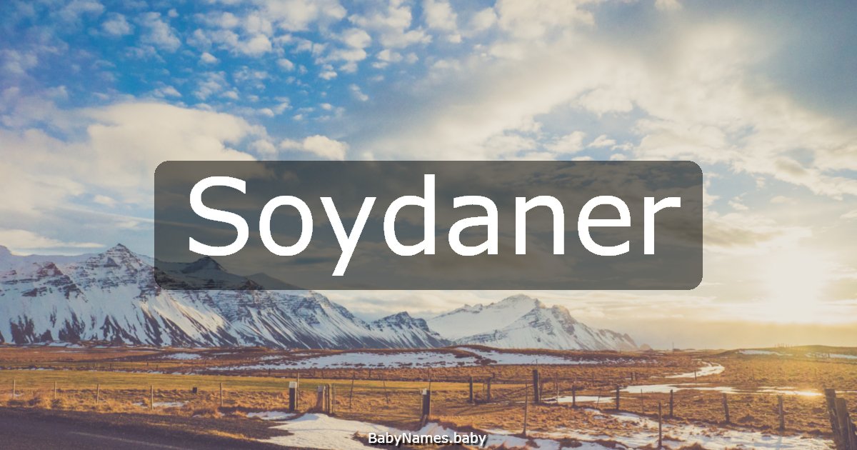 Soydaner