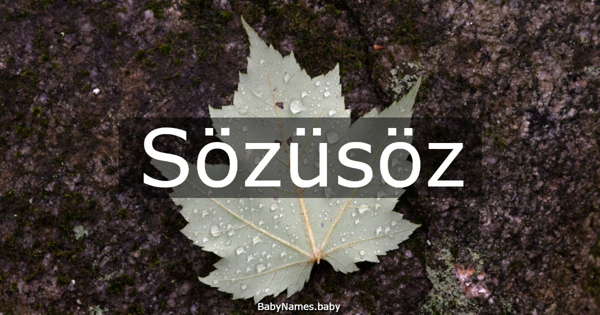 Sözüsöz