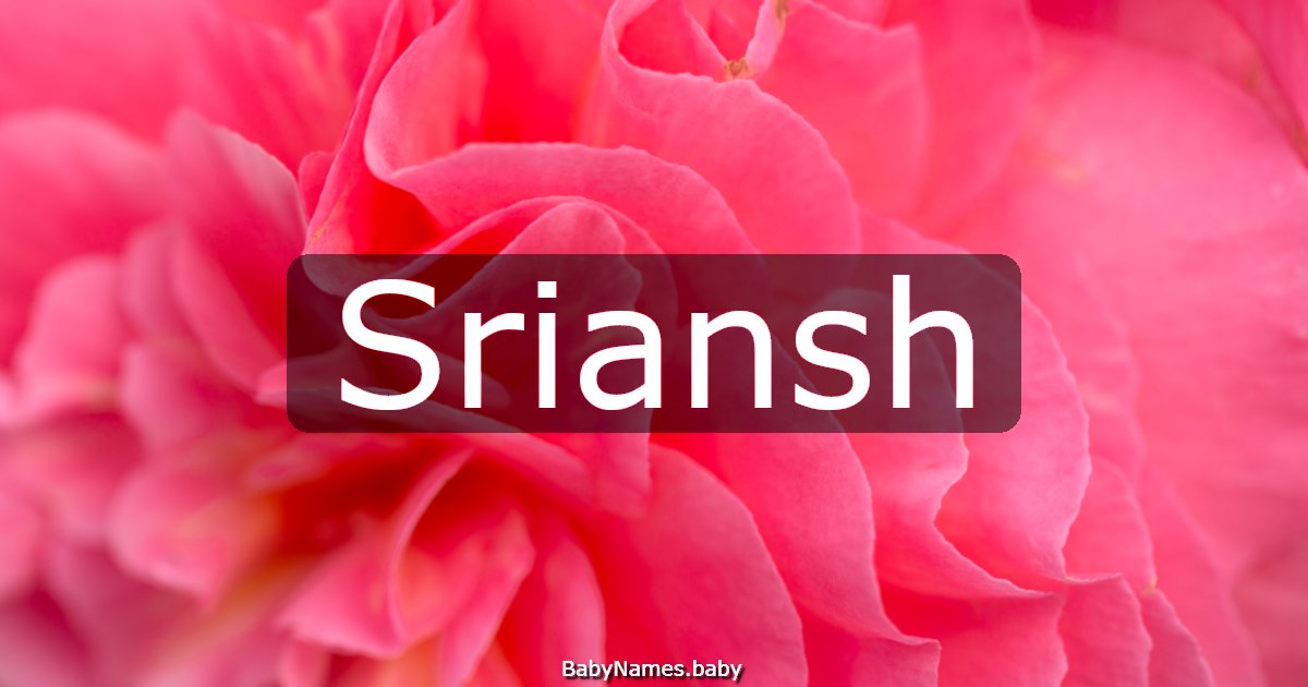 Sriansh