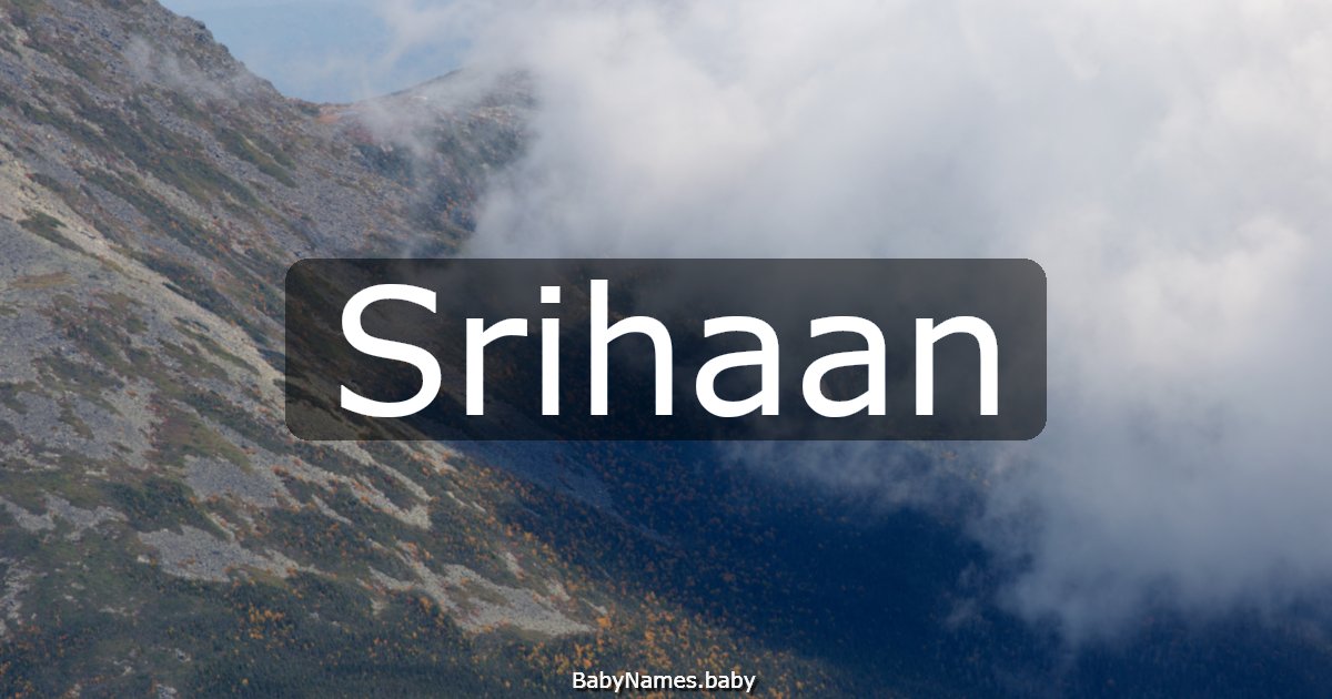 Srihaan