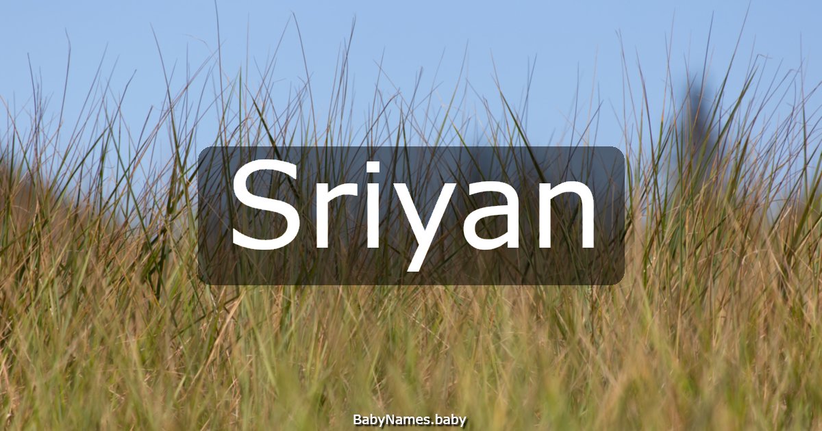 Sriyan