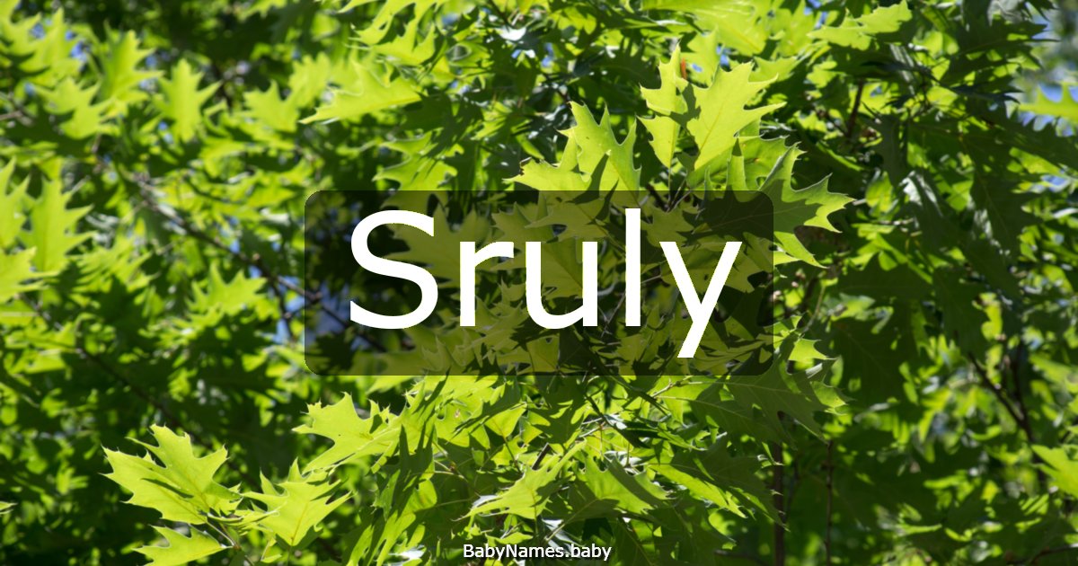 Sruly