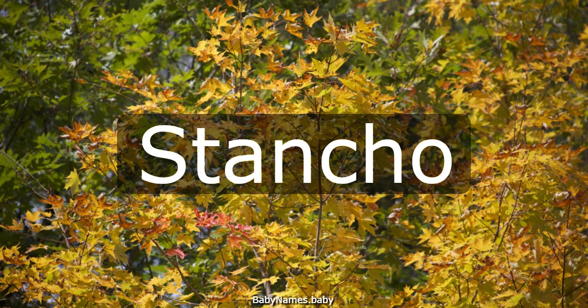Stancho