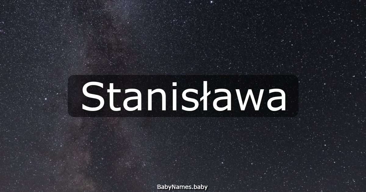 Stanisława