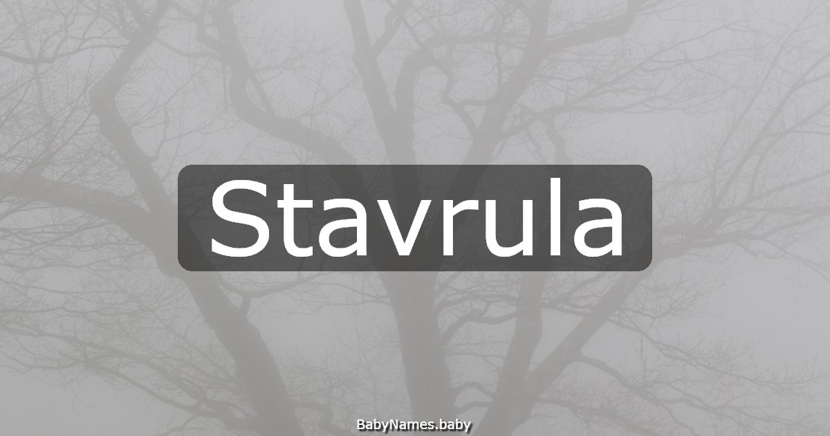 Stavrula