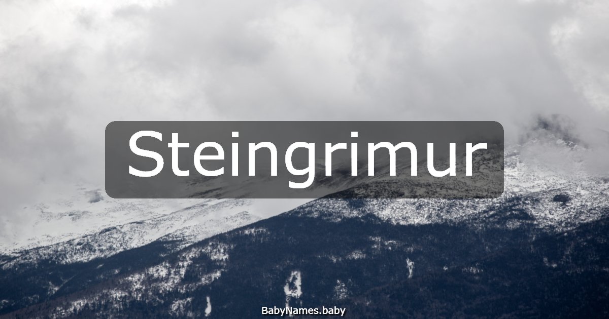 Steingrimur