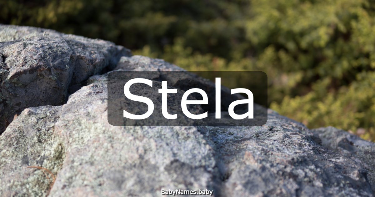 Stela