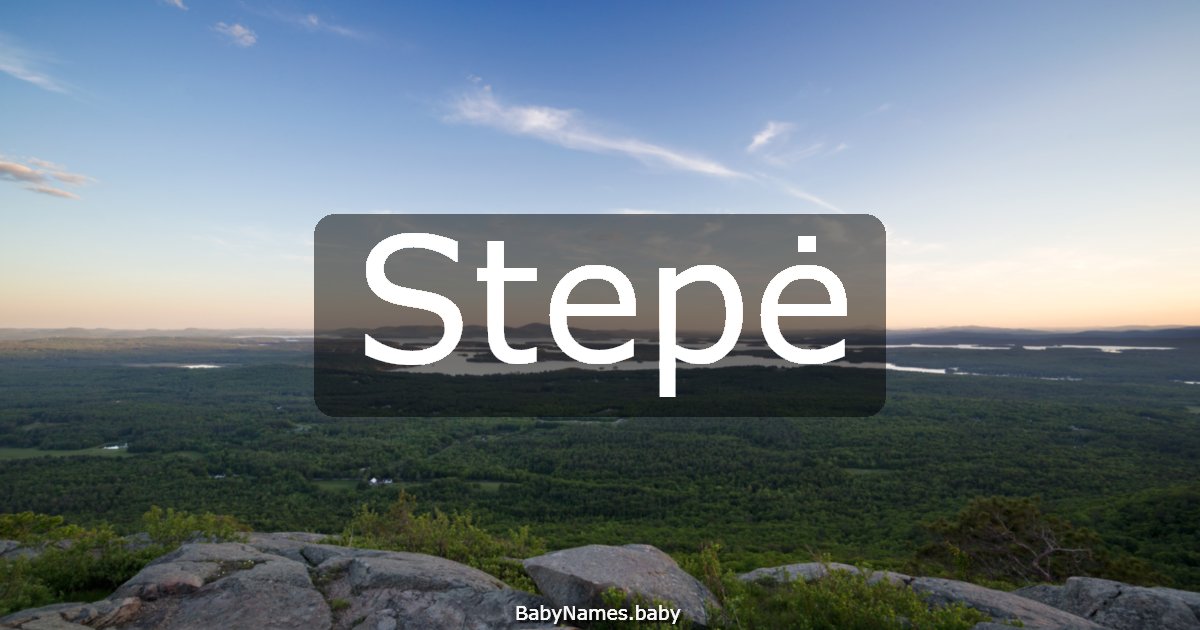 Stepė