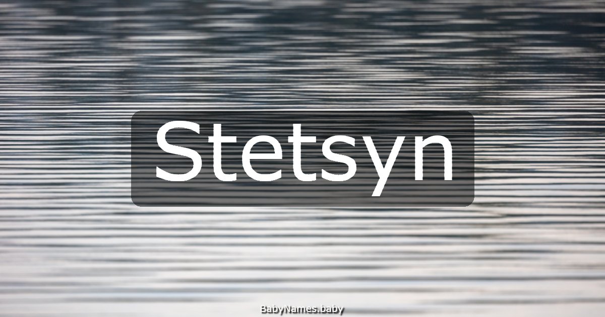 Stetsyn