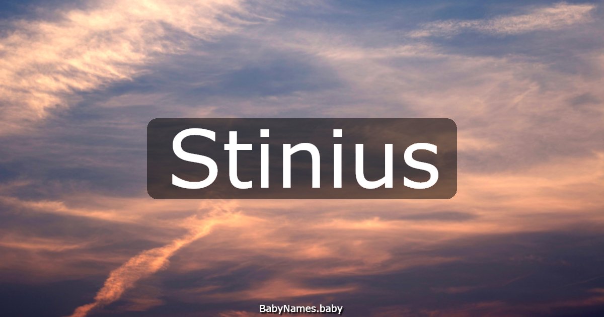 Stinius