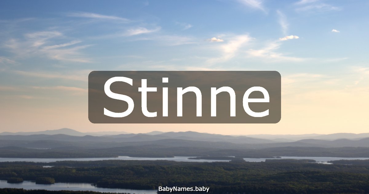 Stinne