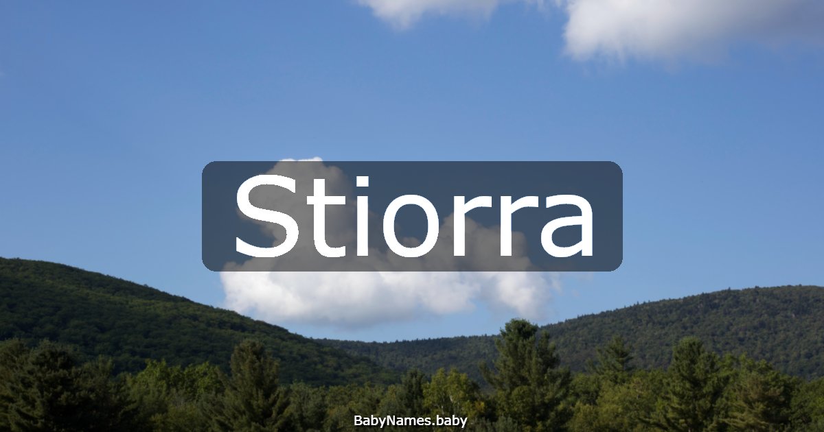 Stiorra