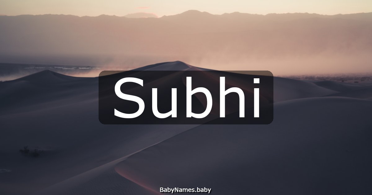 Subhi