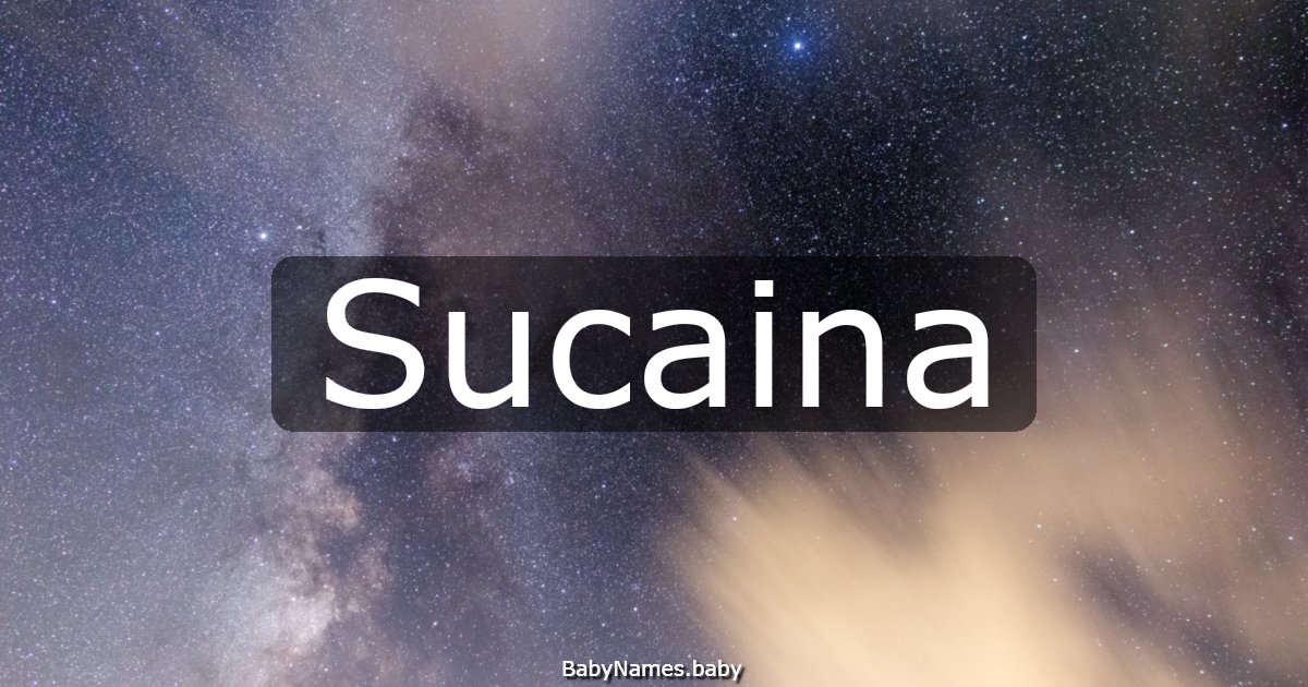 Sucaina