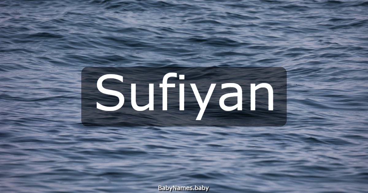 Sufiyan