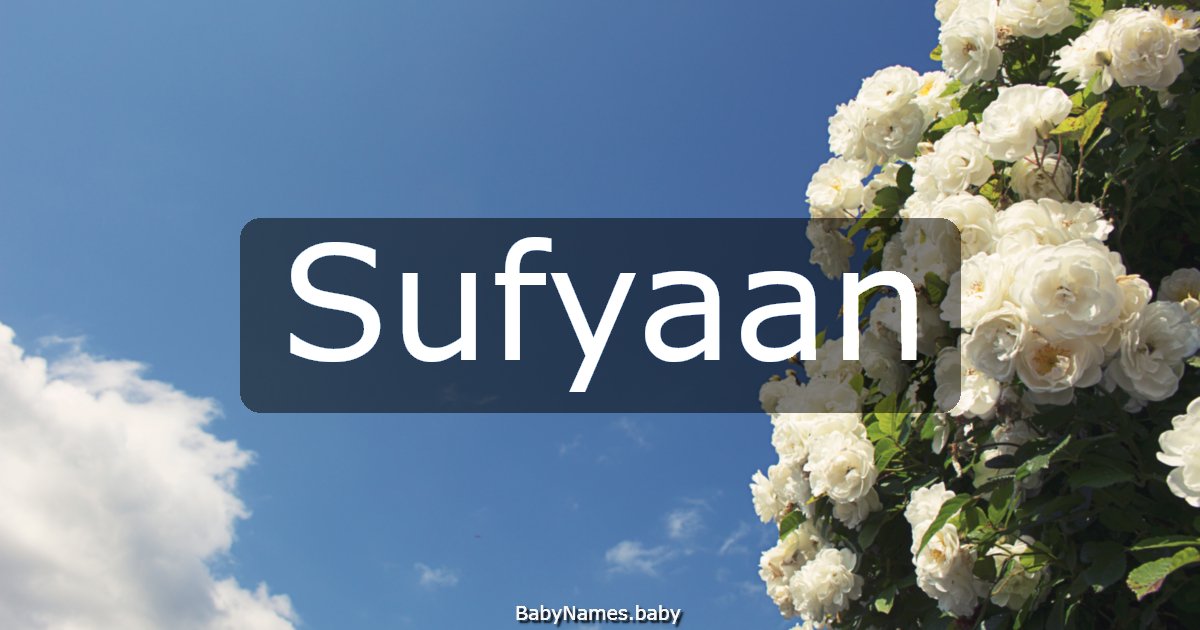 Sufyaan