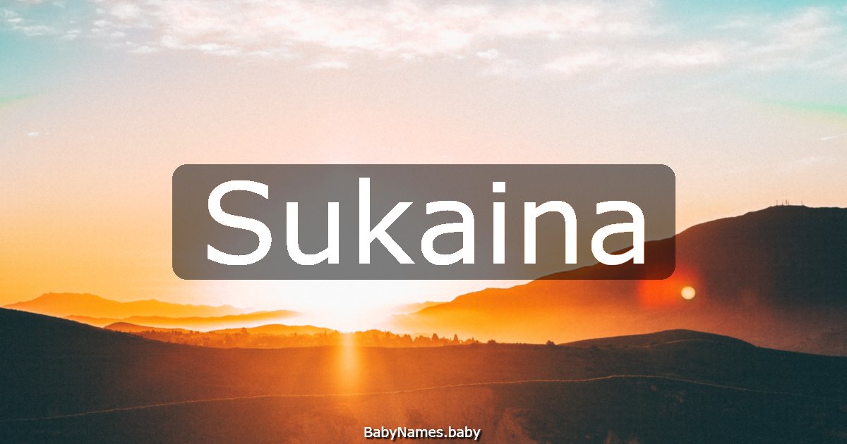 Sukaina