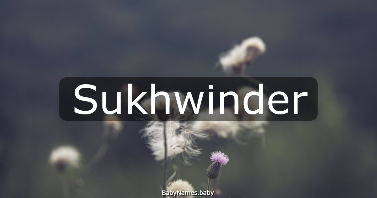 Sukhwinder