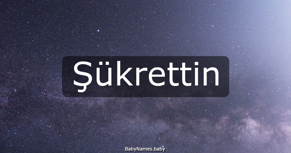 Şükrettin