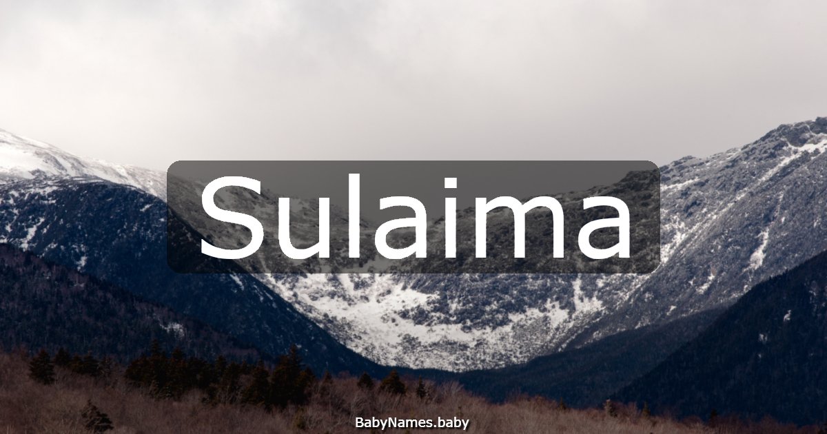 Sulaima