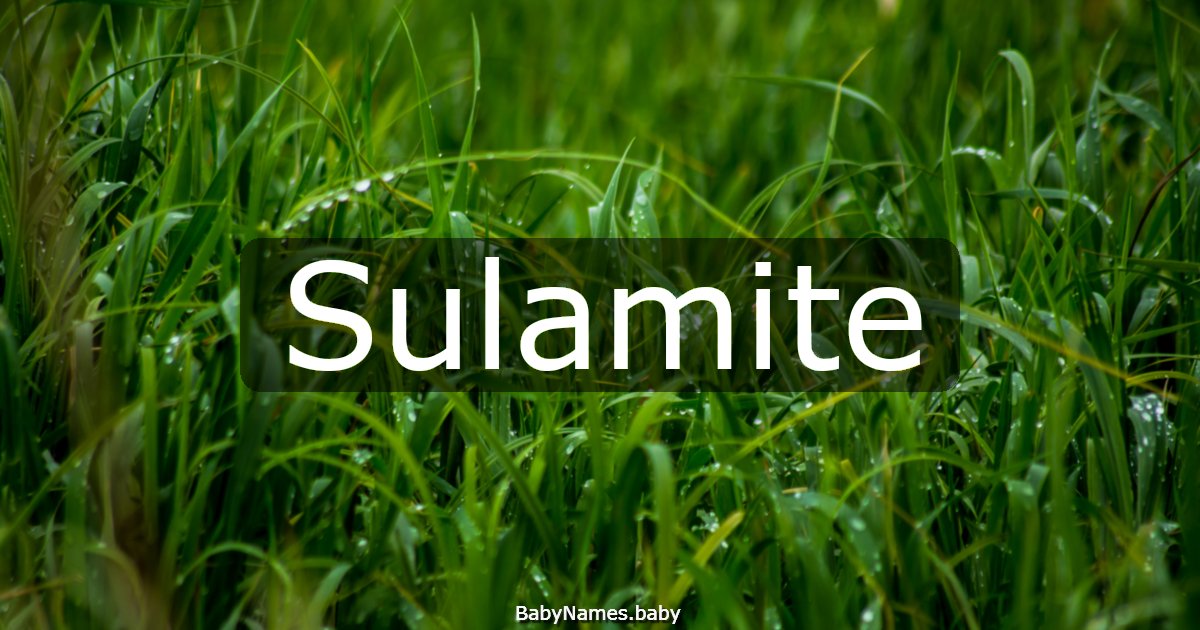 Sulamite