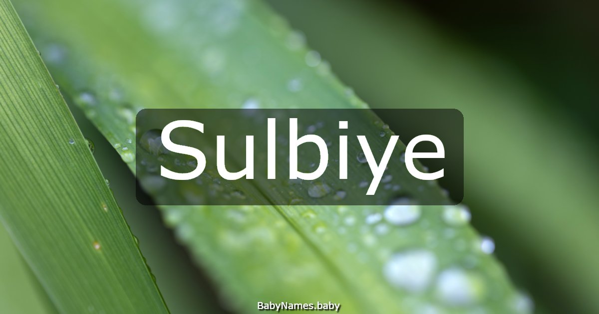 Sulbiye