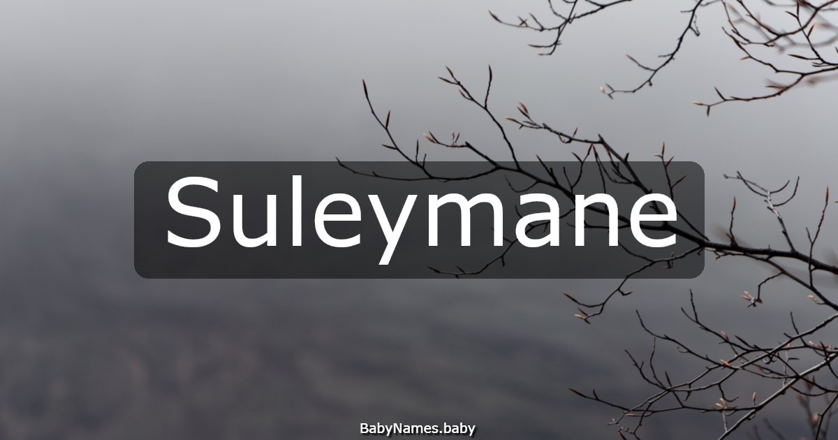 Suleymane