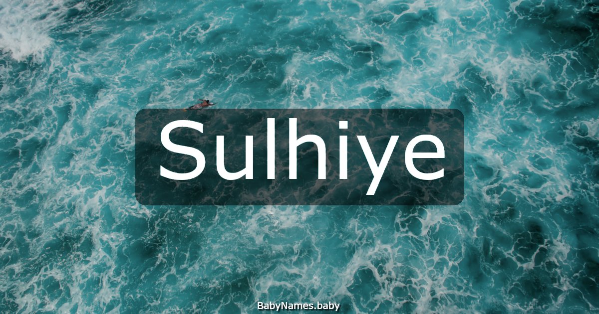 Sulhiye