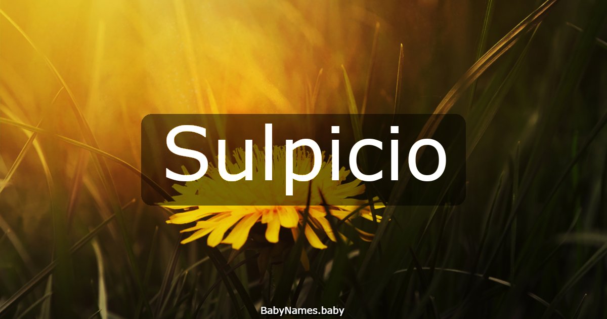 Sulpicio