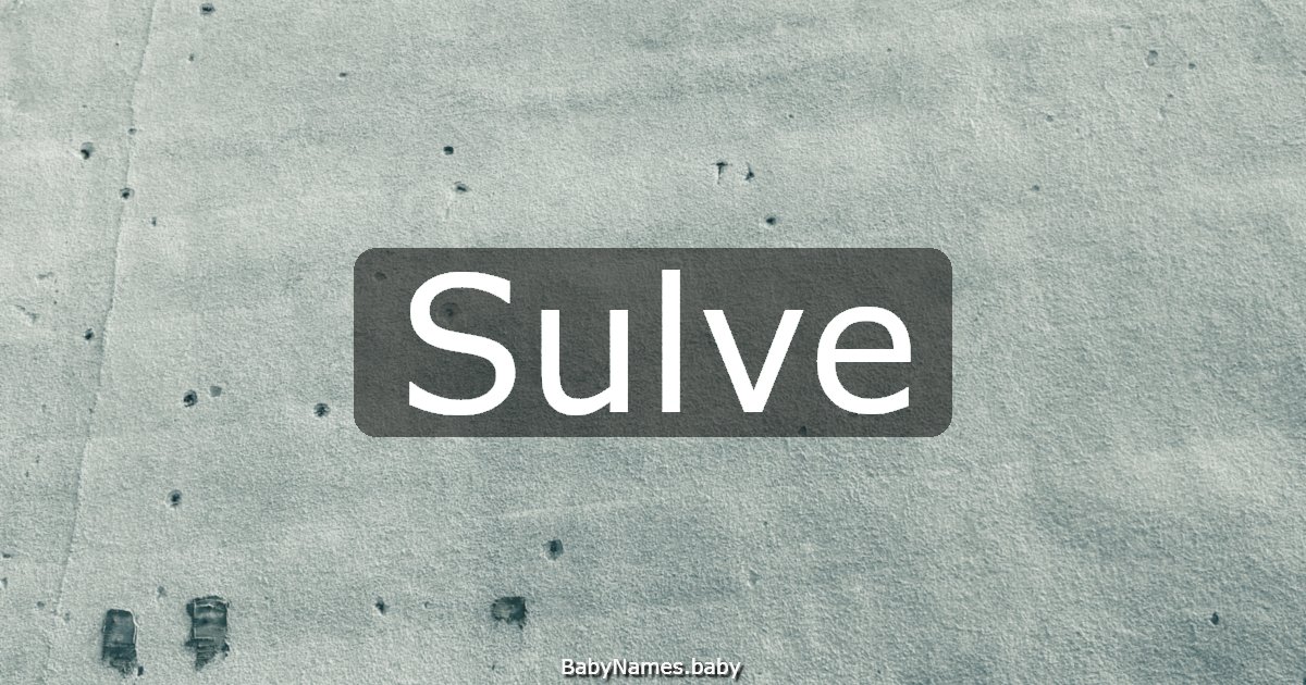 Sulve