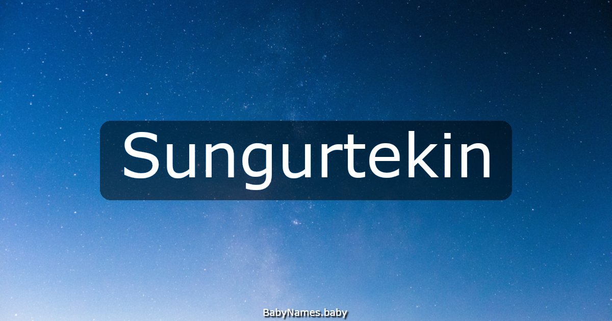 Sungurtekin