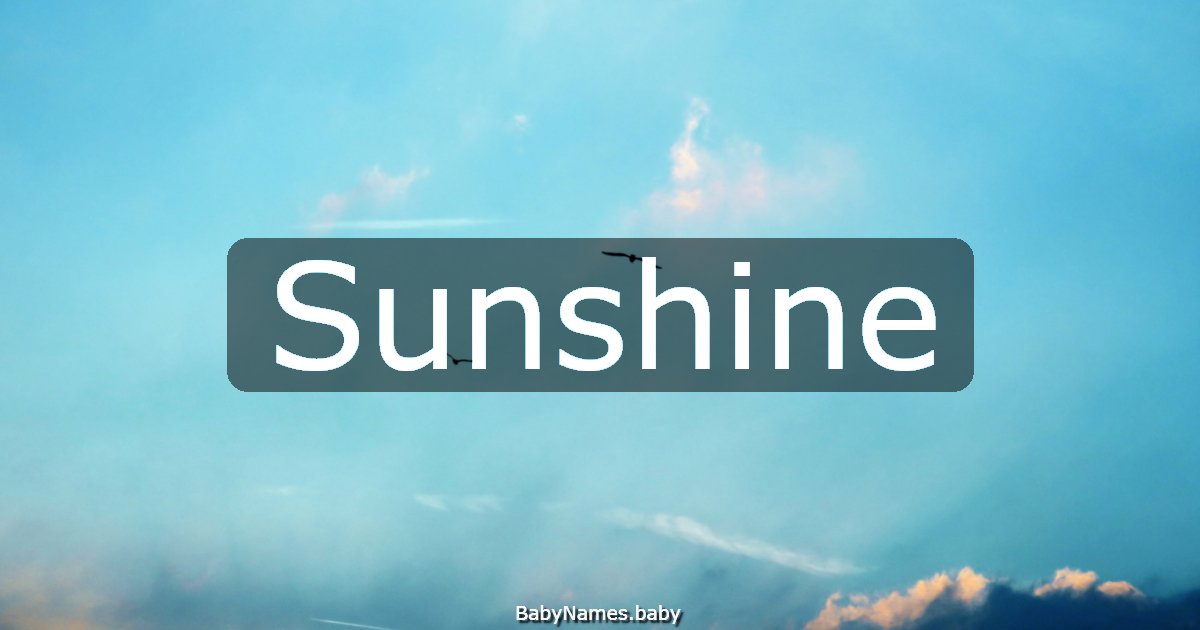 Sunshine