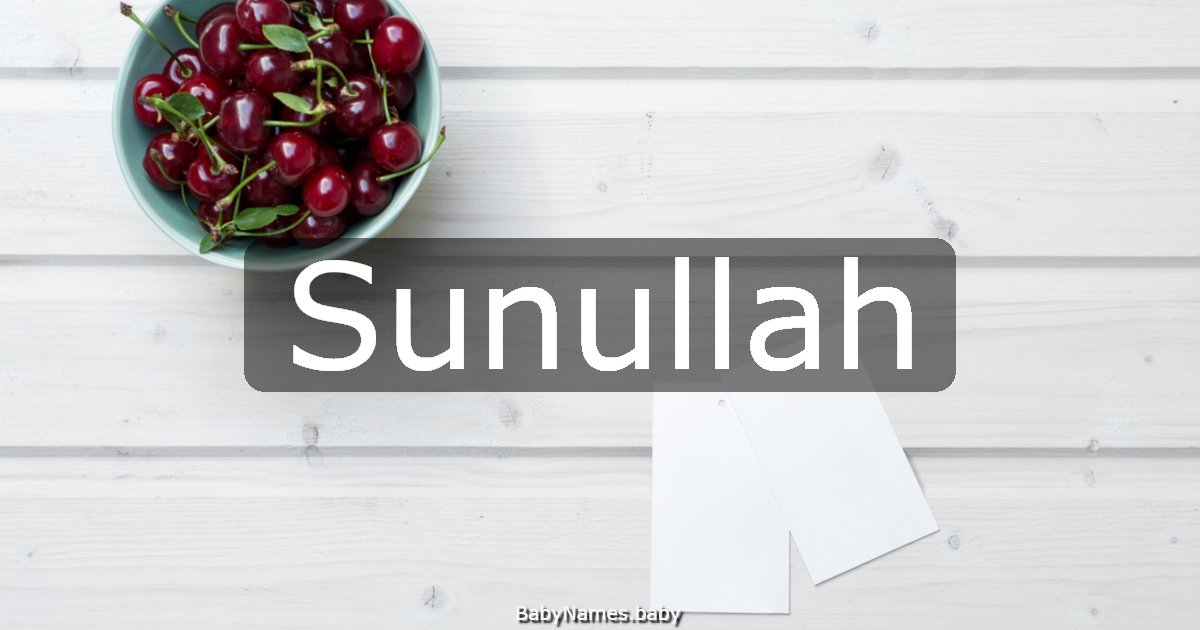 Sunullah
