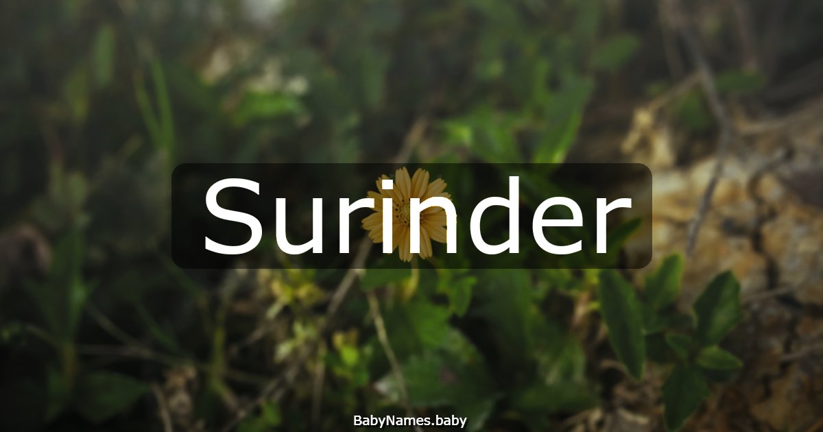Surinder